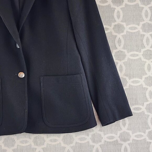 Vintage EJE Wool blend Black Blazer Women's 6 - Picture 3 of 10
